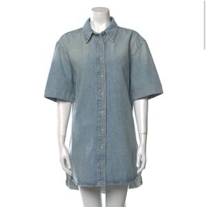 Loulou Studio Blue Denim Mini Dress